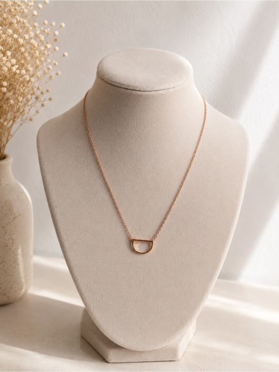 Other Jewelry - Gold Necklace with Small Charm Stainless Steel Cute Minimal Pendant Jewelry Gift